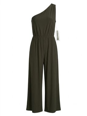 Threads 4 Thought Black One-Shoulder Wide-Leg Jumpsuit